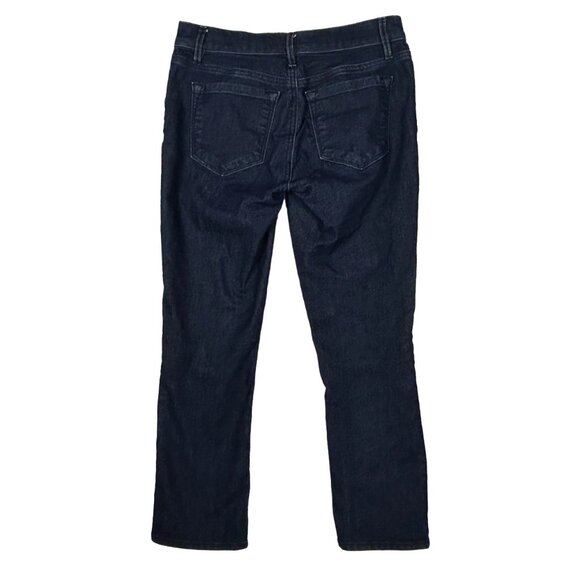 Loft Jeans Womens 2 (28x25) Modern Kick Crop Mid Rise Dark Wash Stretch Mid Rise - Picture 2 of 14